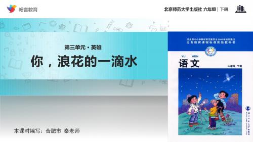 你浪花的一滴水课文讲解