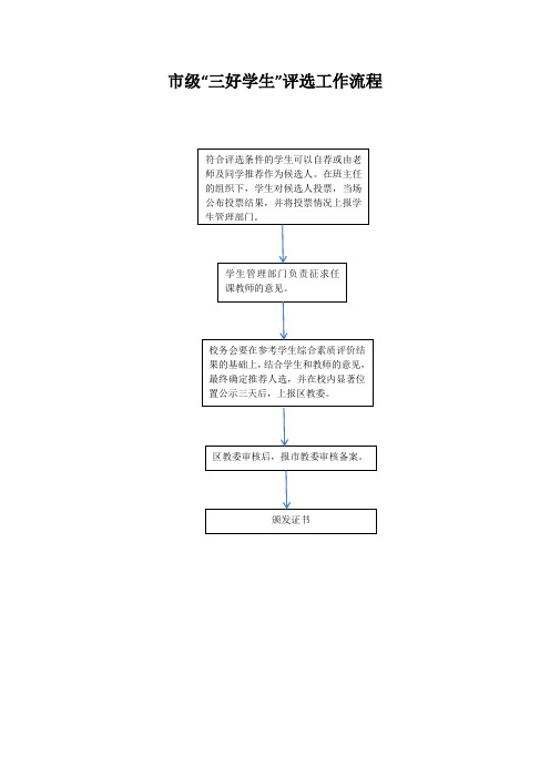 市级三好学生评选工作流程