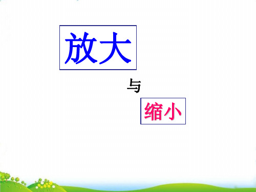 (六上)数学PPT课件-6.1 放大与缩小 ｜冀教版 (25张)