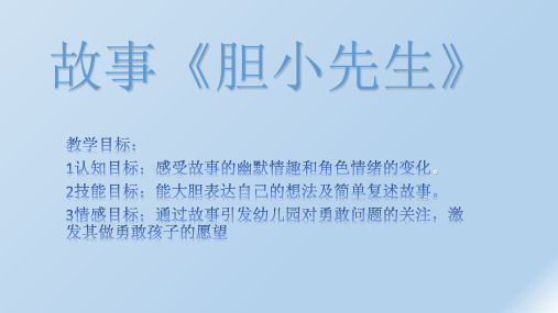 《胆小先生》-ppt课件