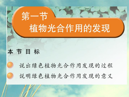 植物光合作用的发现PPT课件1 苏教版PPT精选课件