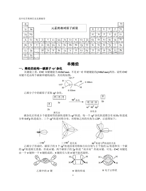 高中化学竞赛有机化学-烯烃,亲电加成