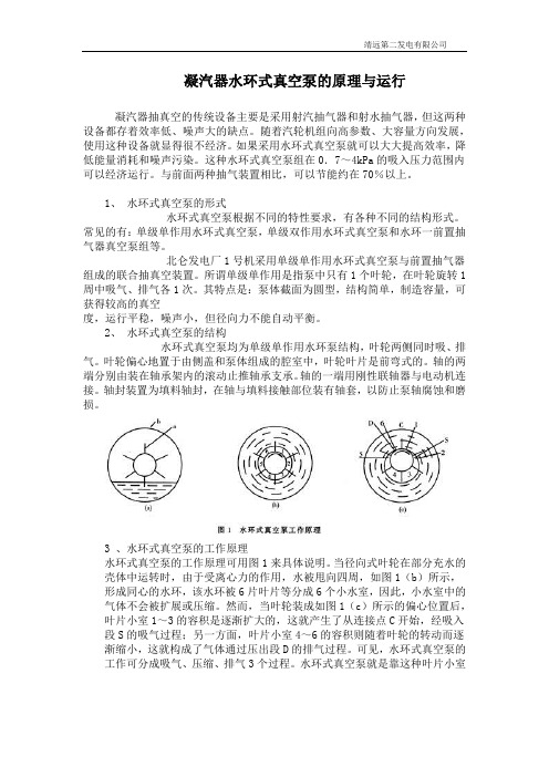 凝汽器水环式真空泵的原理与运行