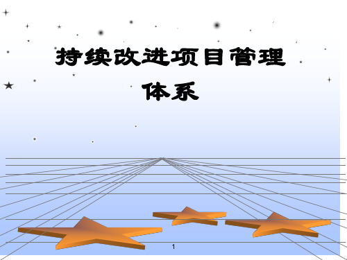 持续改进项目管理体系课件(PPT 46张)