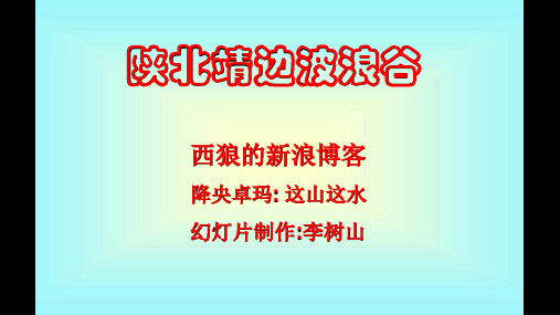 陕北靖边波浪谷