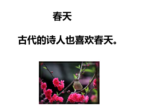 一下《春晓》ppt课件4完美版