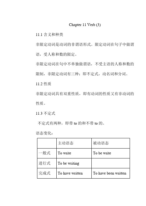 非限定动词