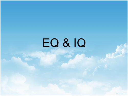 EQ and IQ 英文PPT课件