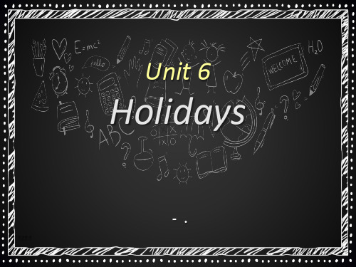 《Holidays》PPT课件