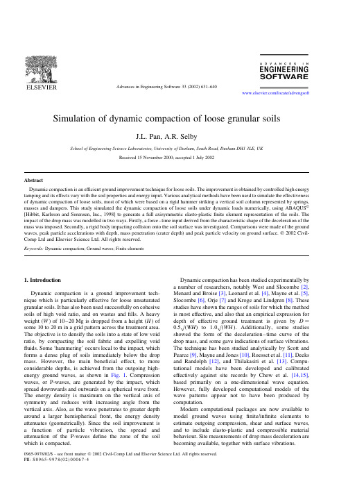 Simulation-of-dynamic-compaction-of-loose-granular-soils