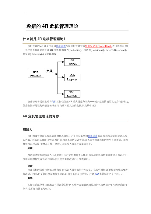 危机管理4R模式