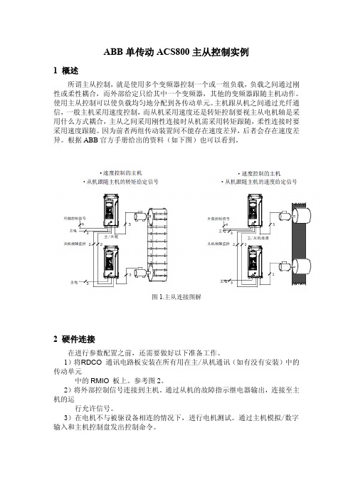 ABB单传动ACS800主从控制实例
