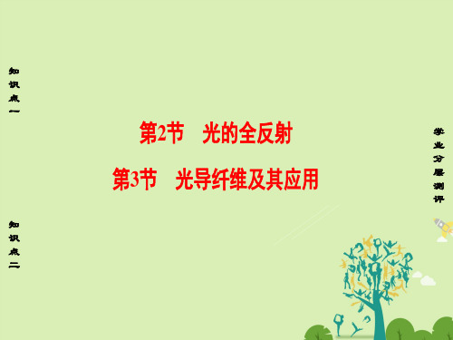 高中物理第4章光的折射与全反射第2节光的全反射第3节光导纤维及其应用课件鲁科版选修3-4