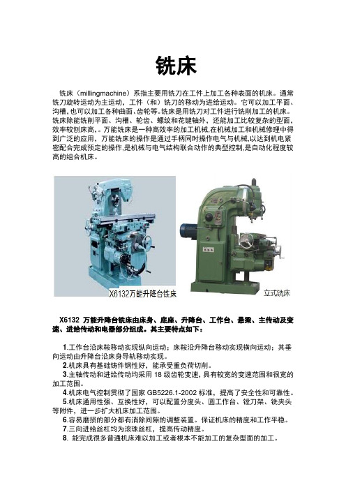 铣床介绍
