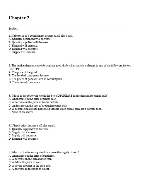 Managerial EconomicsChapter 2