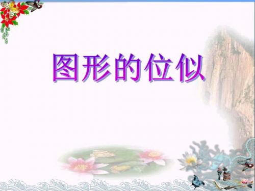 《图形的位似》PPT课件2