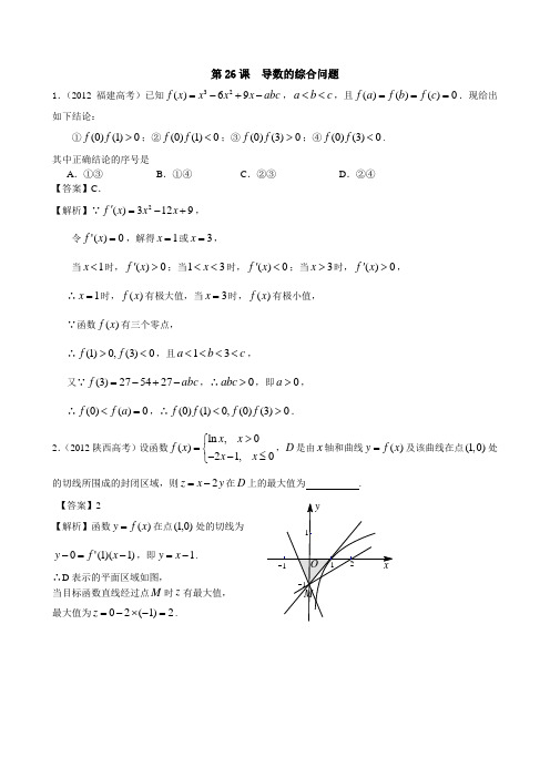 导数的综合问题