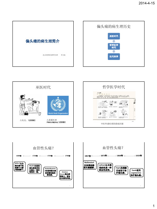 偏头痛的病生理简介-1