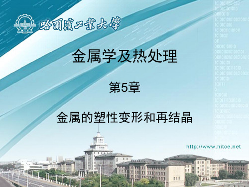 金属学及热处理_第五章_金属的塑性变形和再结晶资料