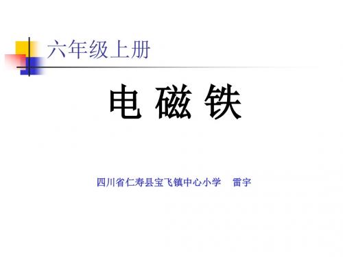 小学科学六年级上册电磁铁的课件
