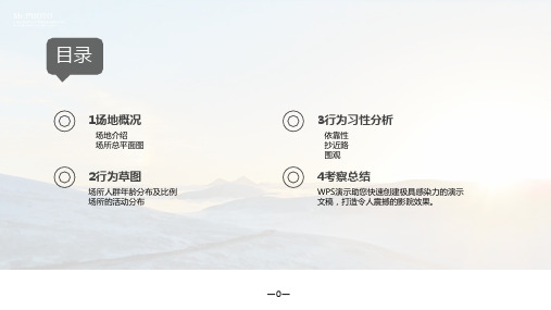 环境心理学场地调研课件