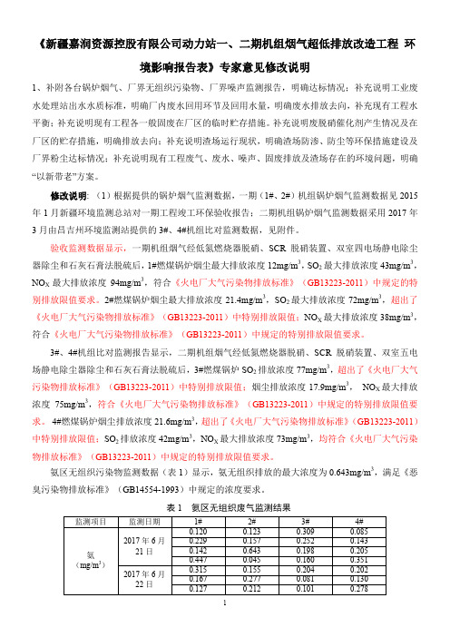《新疆嘉润资源控股有限公司动力站一、二期机组烟气超低排