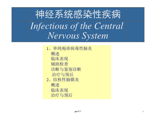 神经系统感染性疾病  ppt课件