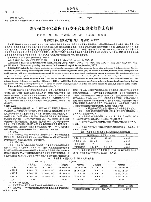 改良保留子宫动脉上行支子宫切除术的临床应用