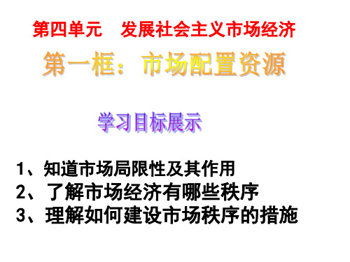 市场配置资源(课用)
