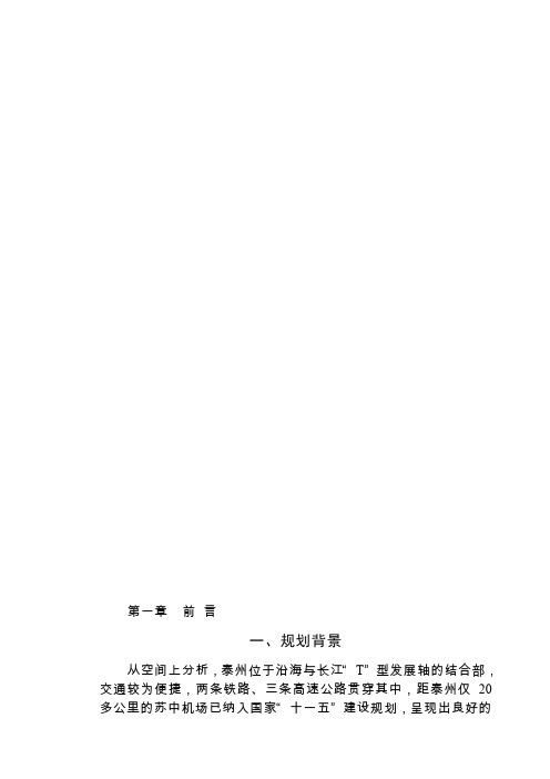 泰州开发区产业发展规划研究报告
