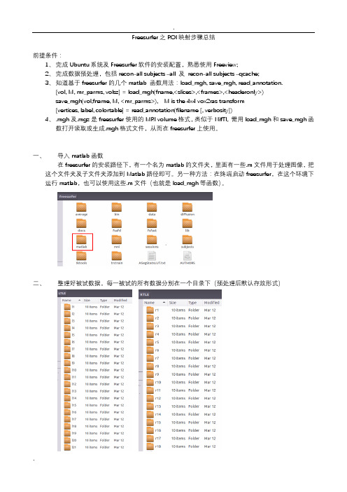 Freesurfer之感兴趣脑区映射及显示