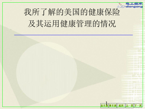 美国的健康保险与健康管理ppt课件