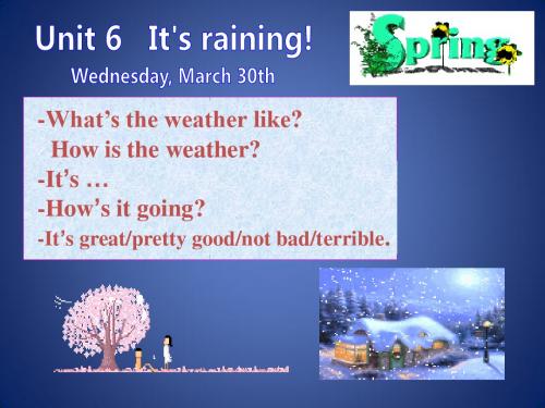 Unit6《It’s raining!_Section B》课件4(21页)(人教