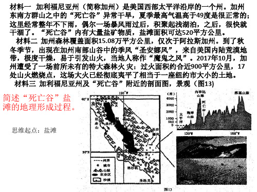 2020届高三地理复习之典型例题死亡盐滩形成过程及原因分析