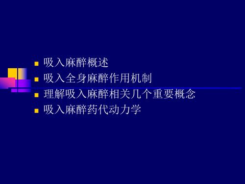 吸入麻醉PPT课件