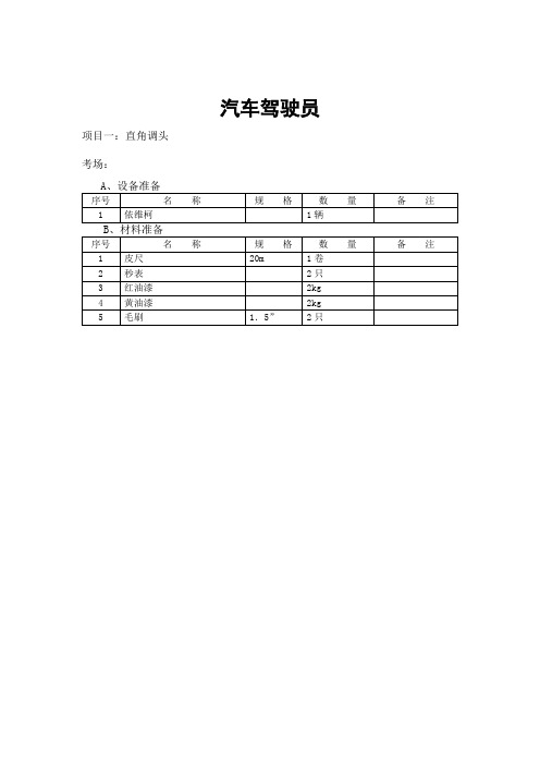 汽车驾驶员技术比武