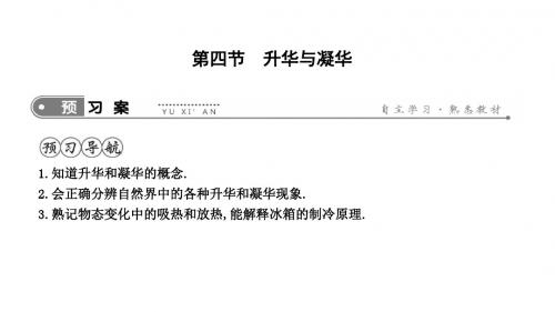 2019年沪科版九年级物理全册课件：12.4 升华与凝华(共13张PPT)