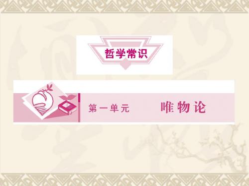 一轮复习哲学常识优秀课件(唯物论等18个)