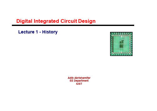 数字集成电路设计版图设计Digital Integrated Circuit Layout Design Lecture 1 3-12-86