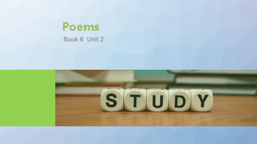 高三英语一轮复习优质课件： Unit 2 Poems)