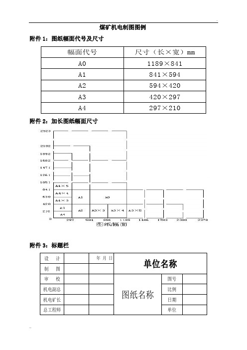 煤矿机电CAD制图图例