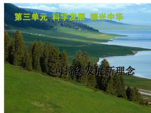 可持续发展新理念