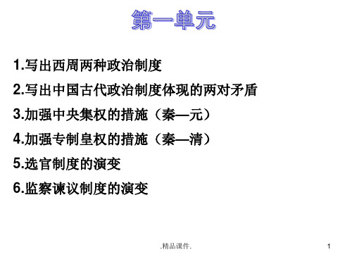 培训课件历史必修一期末复习课件.ppt