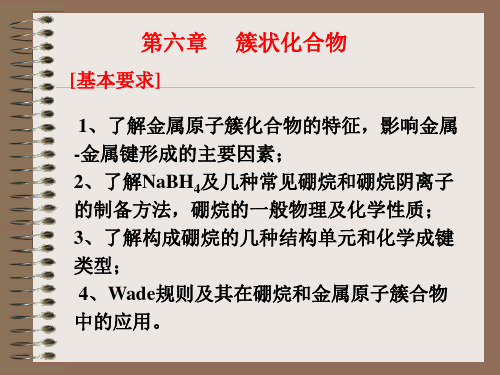 第六章  簇状化合物(中级无机化学)