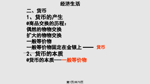 高考高考政治考点解读经济生活PPT课件