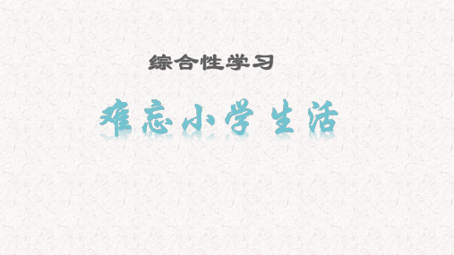 部编版六年级语文下册综合性学习PPT课堂教学课件