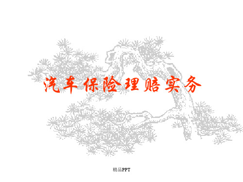 汽车保险理赔实务