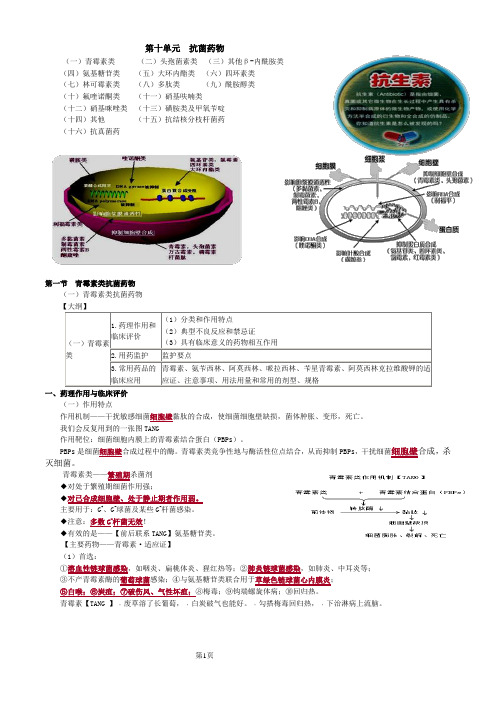 执业西药师考试《药学专业知识二》第10章 抗菌药物
