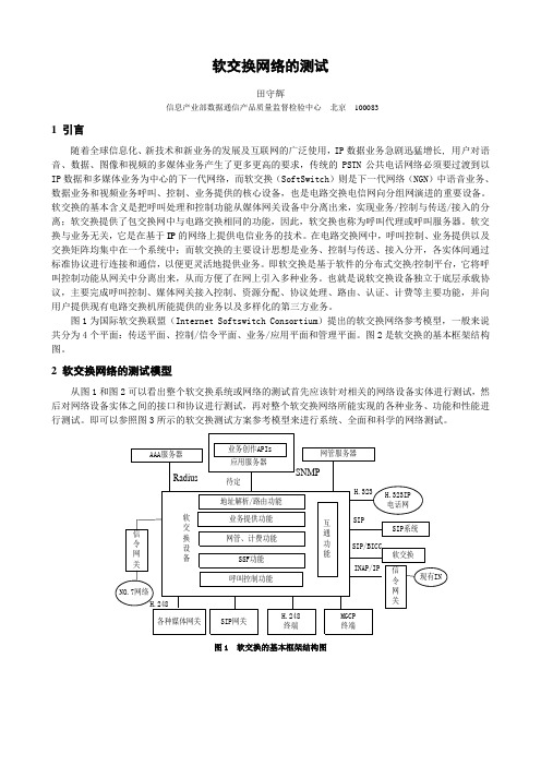 (完整版)软交换网络的测试