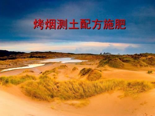 烤烟测土配方施肥